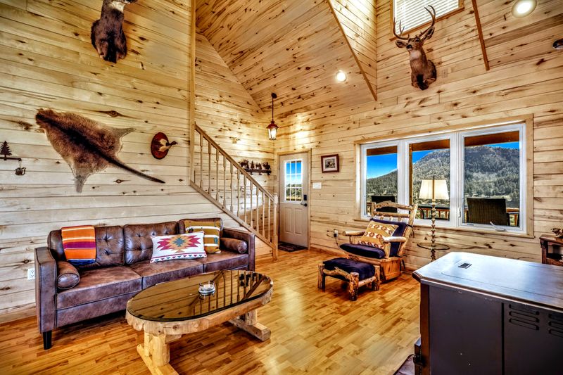 Living room · mountain window